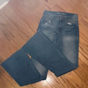 Old Navy Women's Flare & Wide Leg Jeans - Dark Blue